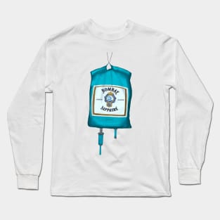 Gin is Life IV Drip bag Sapphire Blue Long Sleeve T-Shirt